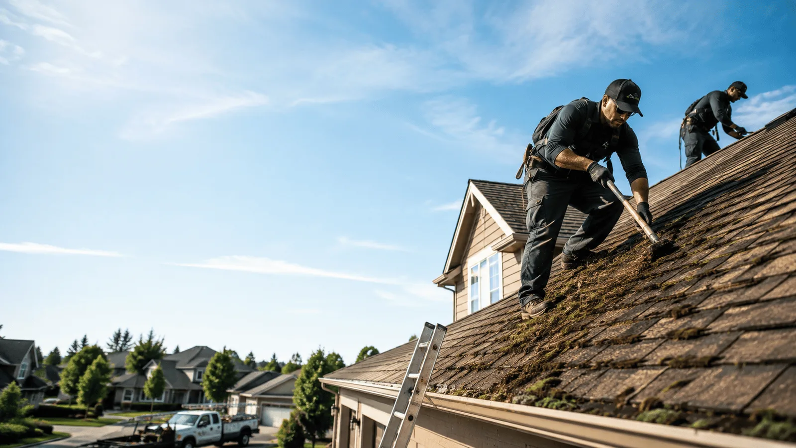 Roof Moss Removal in Plain City, OH near me